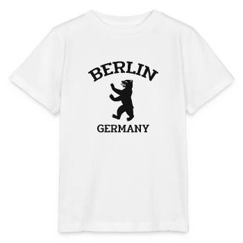Berlin - Allemagne - Ours de Berlin - T-shirt bio MINI CREATOR Stanley/Stella Enfant - blanc - Devant - Maike (125cm)