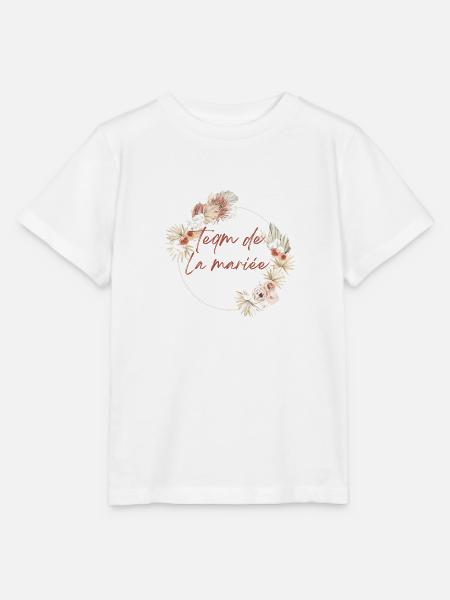 Brautteam Krone Boho Blumen - Stanley/Stella Kinder T-Shirt MINI CREATOR  - Weiß