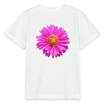 fleur rose fleur rose aster d’été - T-shirt bio MINI CREATOR Stanley/Stella Enfant - blanc - Devant - Maike (125cm)