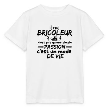 BRICOLEUR - T-shirt bio MINI CREATOR Stanley/Stella Enfant - blanc - Devant - Maike (125cm)