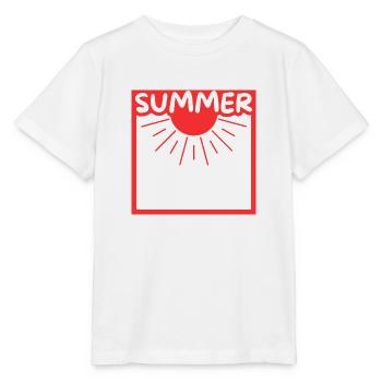 Soleil d'été dans un cadre - T-shirt bio MINI CREATOR Stanley/Stella Enfant - blanc - Devant - Maike (125cm)