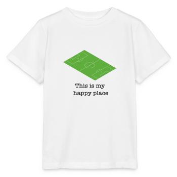 Fußball Platz grün lustiger Spruch - Stanley/Stella Kinder T-Shirt MINI CREATOR  - Weiß - Vorne - Maike (125cm)
