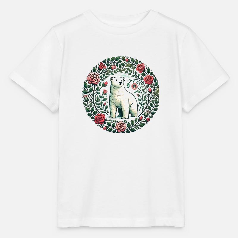 Polar Bear - Stanley/Stella MINI CREATOR Kids’ T-Shirt - white