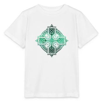Cercles celtiques, coins, échantillons, symboles gothiques - T-shirt bio MINI CREATOR Stanley/Stella Enfant - blanc - Devant - Maike (125cm)