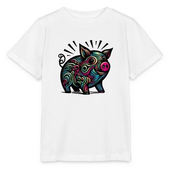 Colorful Pig - Stanley/Stella MINI CREATOR Kids’ T-Shirt - white - Front - Maike (125cm)