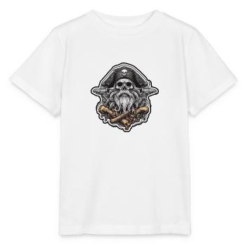PIRATEN-LOGO 3 - Stanley/Stella Kinder T-Shirt MINI CREATOR  - Weiß - Vorne - Maike (125cm)