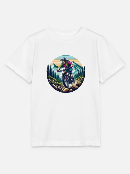 Mountainbiker - Stanley/Stella Kinder T-Shirt MINI CREATOR - Weiß