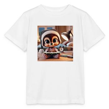 Schlafen mit deinem Kuscheltier - Stanley/Stella Kinder T-Shirt MINI CREATOR  - Weiß - Vorne - Maike (125cm)