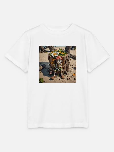 Fantasy Gnom - Stanley/Stella Kinder T-Shirt MINI CREATOR  - Weiß