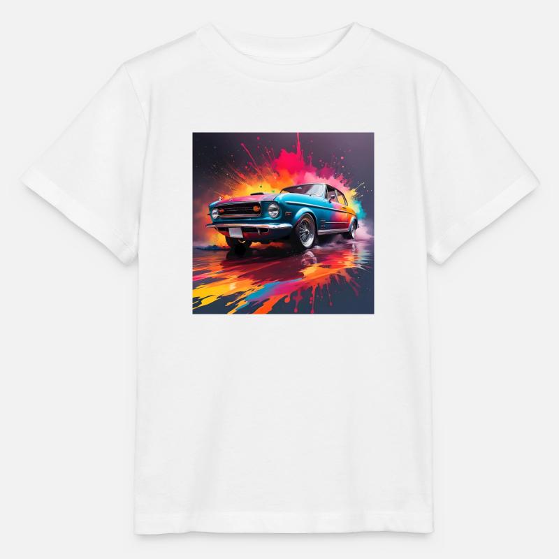Voiture - T-shirt bio MINI CREATOR Stanley/Stella Enfant - blanc