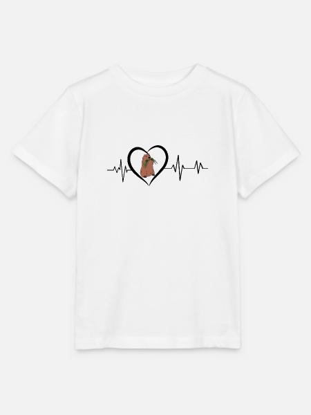 Murmeltier-Herzschlag - Stanley/Stella Kinder T-Shirt MINI CREATOR - Weiß
