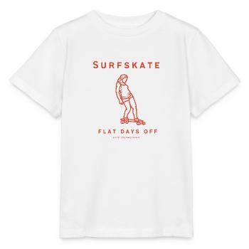 Surfskate Flat Days Off - Stanley/Stella MINI CREATOR Kids’ T-Shirt - white - Front - Maike (125cm)