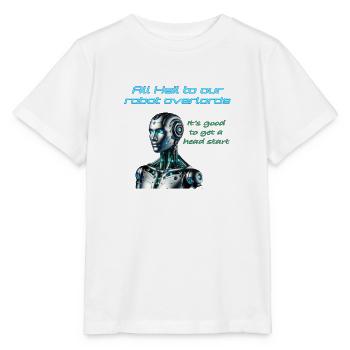 All hail to our robot overlords - Stanley/Stella MINI CREATOR Kids’ T-Shirt - white - Front - Maike (125cm)