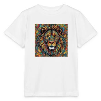Lion coloured - Stanley/Stella MINI CREATOR Kids’ T-Shirt - white - Front - Maike (125cm)