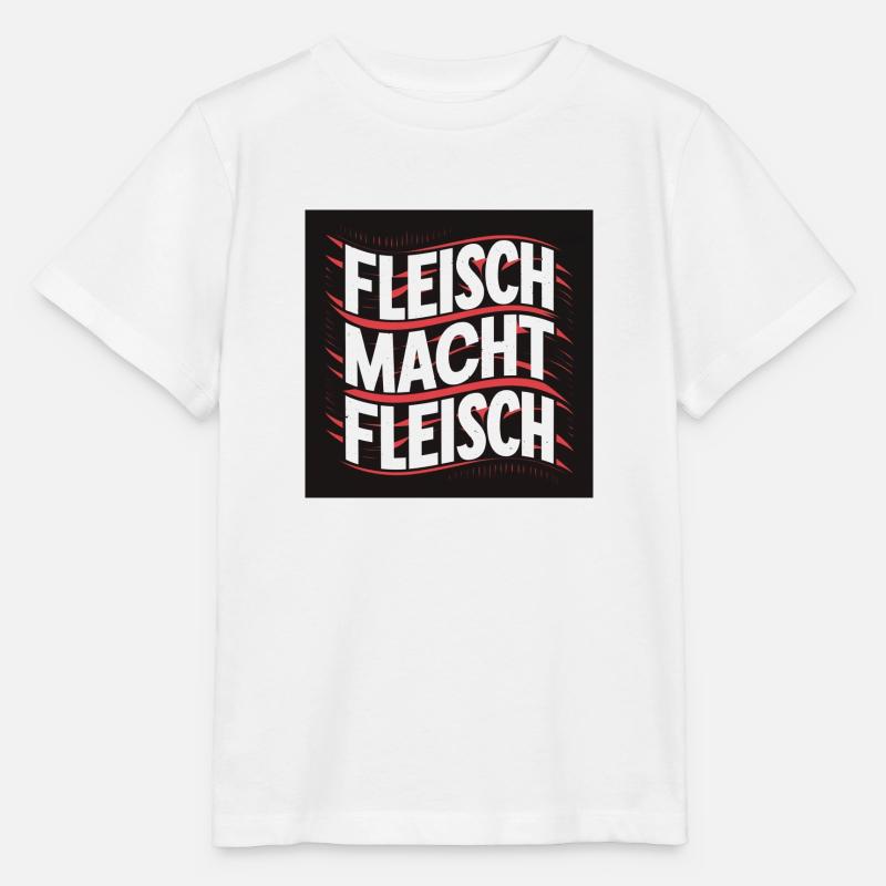 Fleisch macht Fleisch - Stanley/Stella Kinder T-Shirt MINI CREATOR  - Weiß