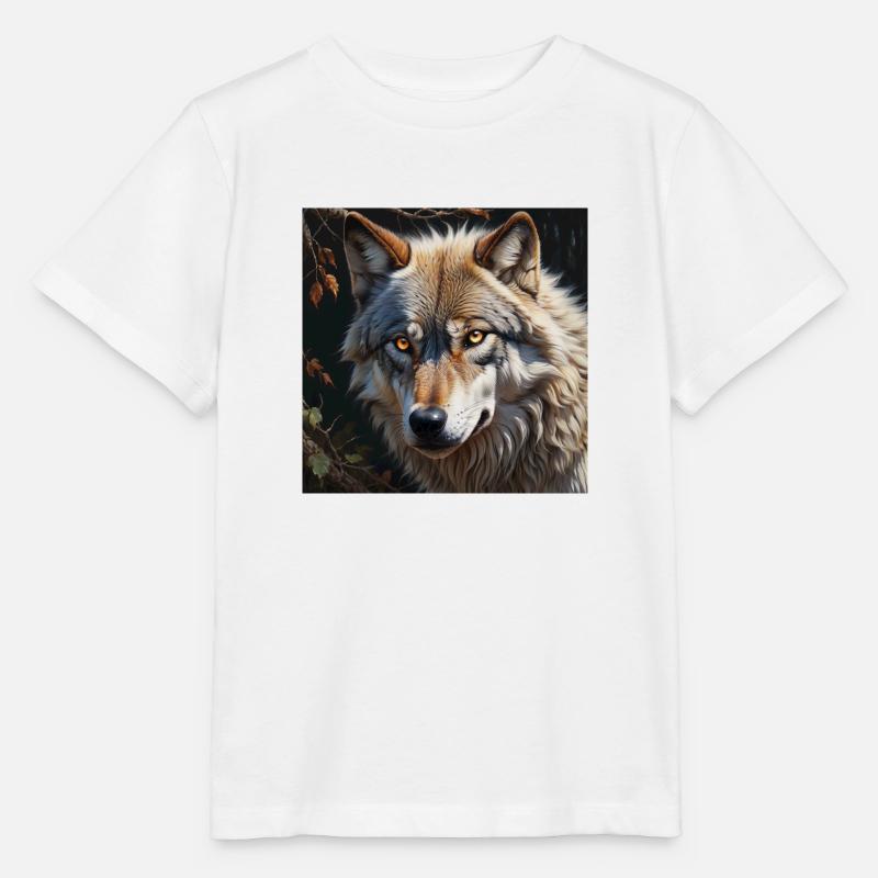 Loup - T-shirt bio MINI CREATOR Stanley/Stella Enfant - blanc