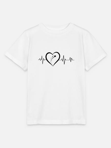 Sternschnuppe Herzschlag - Stanley/Stella Kinder T-Shirt MINI CREATOR - Weiß