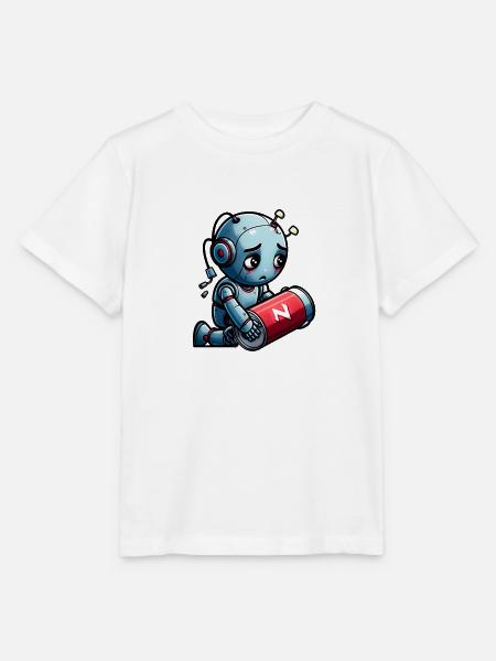 Energiefreier Roboter - Stanley/Stella Kinder T-Shirt MINI CREATOR  - Weiß