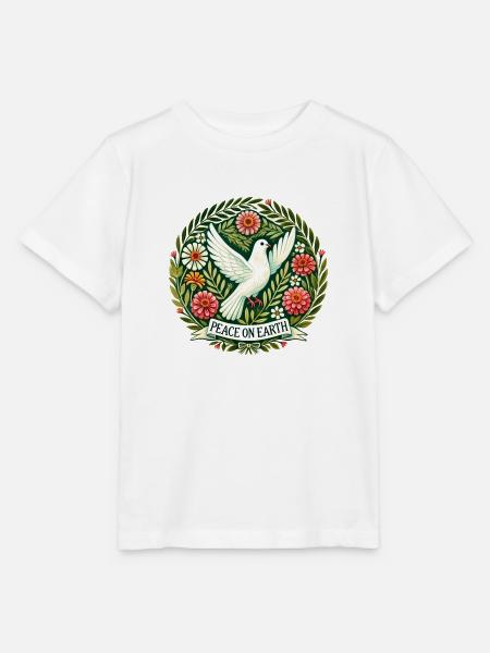 Friede auf Erden - Stanley/Stella Kinder T-Shirt MINI CREATOR  - Weiß