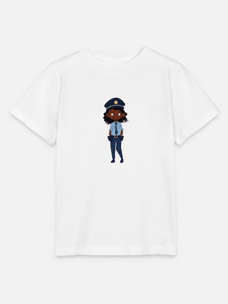 Polizistin - Stanley/Stella Kinder T-Shirt MINI CREATOR - Weiß