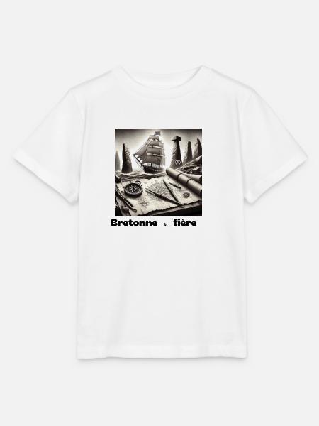 Stolzer Bretone - Stanley/Stella Kinder T-Shirt MINI CREATOR  - Weiß