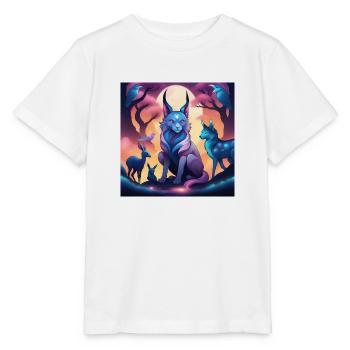 Fabelwesen Luchs - Stanley/Stella Kinder T-Shirt MINI CREATOR  - Weiß - Vorne - Maike (125cm)