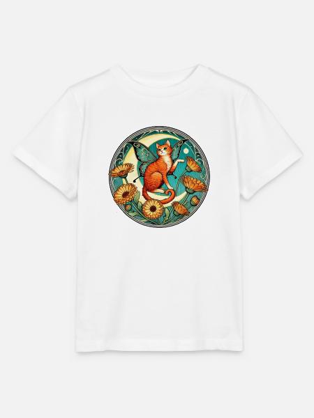 Ingwer Katze Fee - Stanley/Stella Kinder T-Shirt MINI CREATOR - Weiß