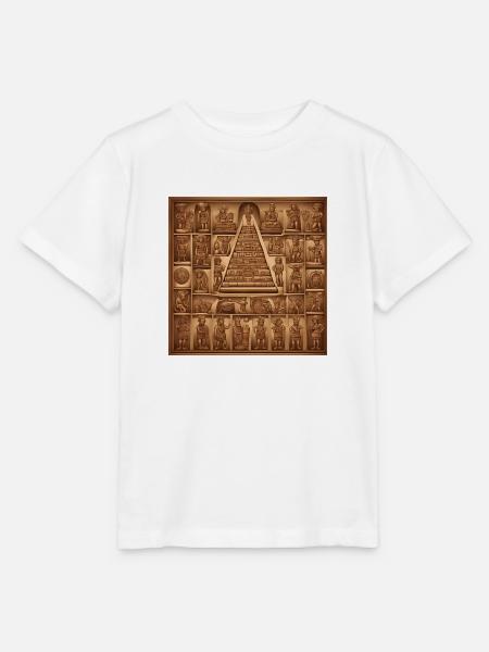 Maya Pyramid - Stanley/Stella Kinder T-Shirt MINI CREATOR  - Weiß