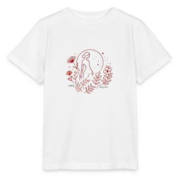 Flower Live - Stanley/Stella MINI CREATOR Kids’ T-Shirt - white - Front - Maike (125cm)