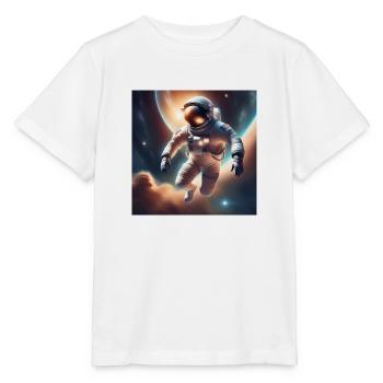 Astronaut im Weltall - Stanley/Stella Kinder T-Shirt MINI CREATOR  - Weiß - Vorne - Maike (125cm)