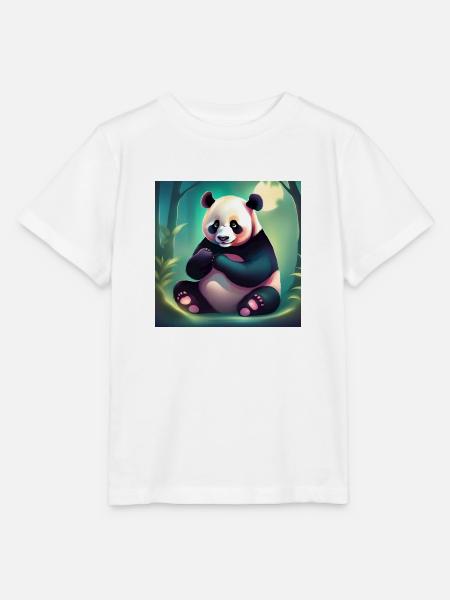 Pandabär - Stanley/Stella Kinder T-Shirt MINI CREATOR  - Weiß