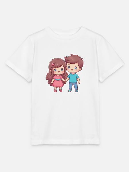 Comic Paar - Stanley/Stella Kinder T-Shirt MINI CREATOR  - Weiß