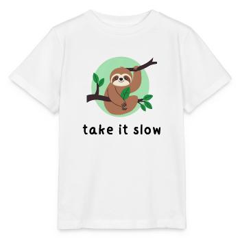 Take It Slow - Stanley/Stella MINI CREATOR Kids’ T-Shirt - white - Front - Maike (125cm)