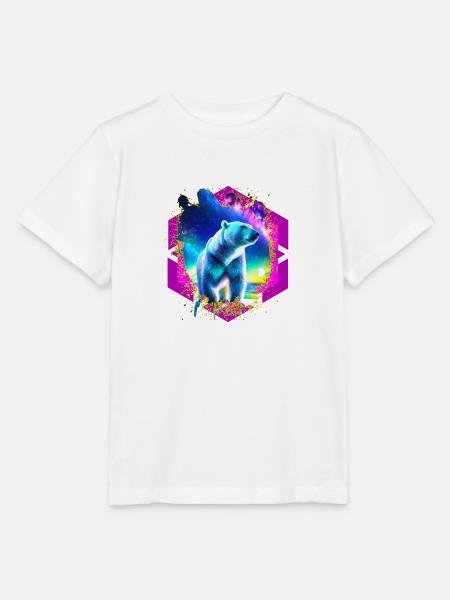 Abstrakter Stellar Bär - Stanley/Stella Kinder T-Shirt MINI CREATOR - Weiß