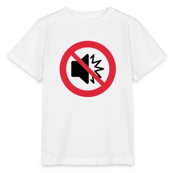 Transparent : Pas de bruits forts - silence - autisme - T-shirt bio MINI CREATOR Stanley/Stella Enfant - blanc - Devant - Maike (125cm)