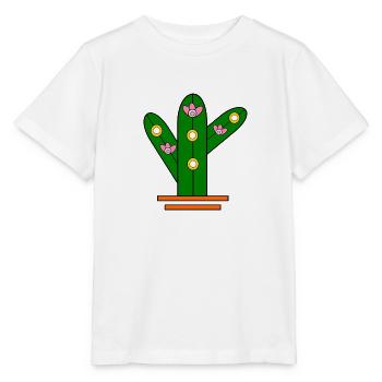 Glowing cactus - Stanley/Stella Kinder T-Shirt MINI CREATOR  - Weiß - Vorne - Maike (125cm)