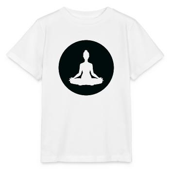 Yoga Méditation Spa Namaste - T-shirt bio MINI CREATOR Stanley/Stella Enfant - blanc - Devant - Maike (125cm)