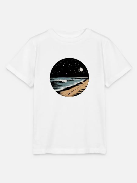 Nacht-Strand - Stanley/Stella Kinder T-Shirt MINI CREATOR - Weiß