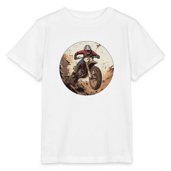 Motocross adventure for real adrenaline junkies - Stanley/Stella MINI CREATOR Kids’ T-Shirt - white - Front - Maike (125cm)