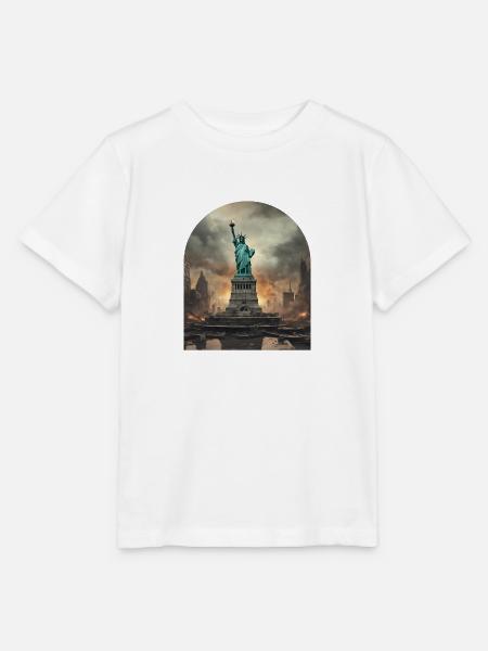 Freiheitsstatue - Stanley/Stella Kinder T-Shirt MINI CREATOR  - Weiß