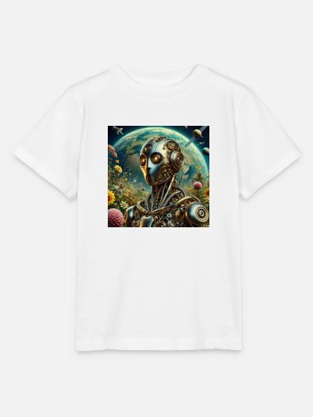 Roboter - Stanley/Stella Kinder T-Shirt MINI CREATOR - Weiß