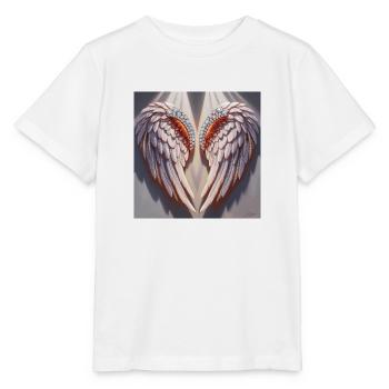 Engelsflügel - Stanley/Stella Kinder T-Shirt MINI CREATOR  - Weiß - Vorne - Maike (125cm)