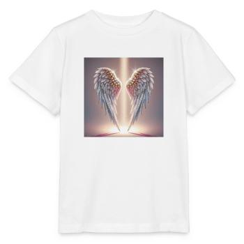 Engelsflügel - Stanley/Stella Kinder T-Shirt MINI CREATOR  - Weiß - Vorne - Maike (125cm)
