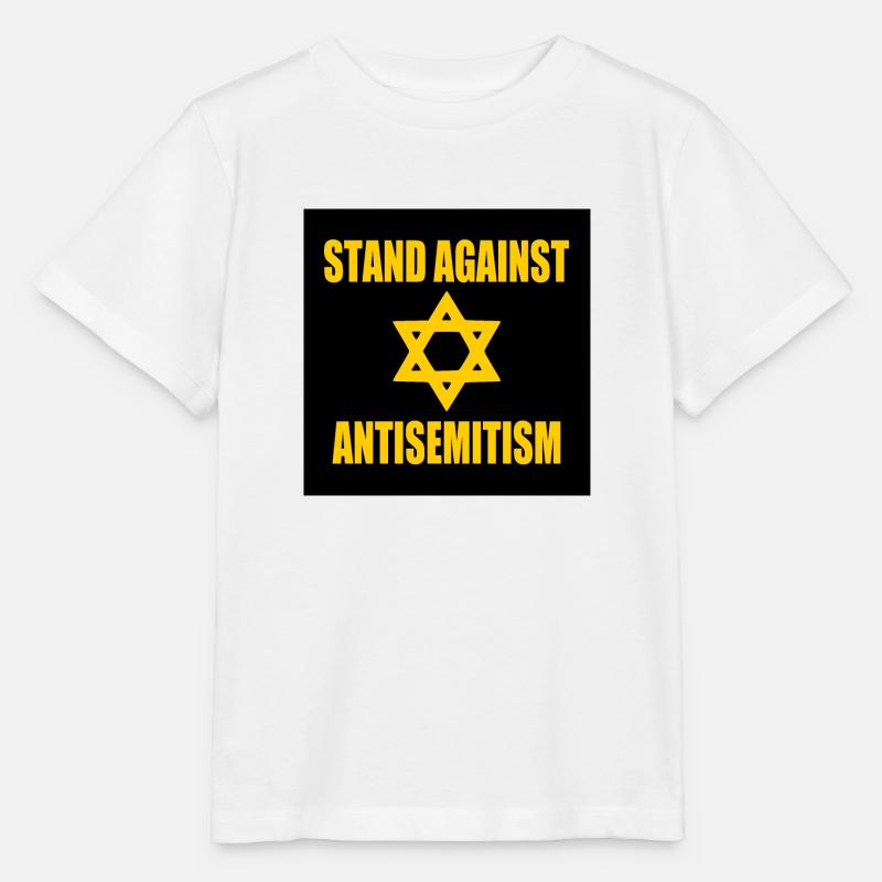 stand against antisemitism - T-shirt bio MINI CREATOR Stanley/Stella Enfant - blanc