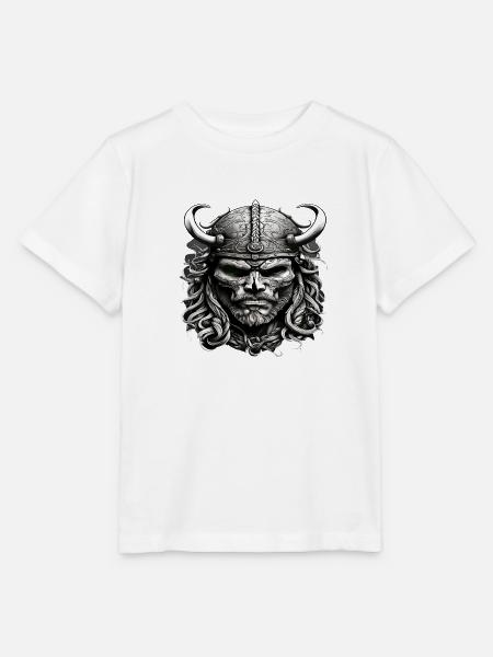 Wikinger Schädel - Stanley/Stella Kinder T-Shirt MINI CREATOR - Weiß