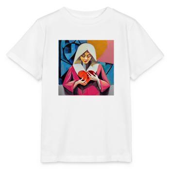 L’amour inconditionnel - T-shirt bio MINI CREATOR Stanley/Stella Enfant - blanc - Devant - Maike (125cm)