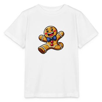 Lebkuchenmann Cartoon - Stanley/Stella Kinder T-Shirt MINI CREATOR  - Weiß - Vorne - Maike (125cm)