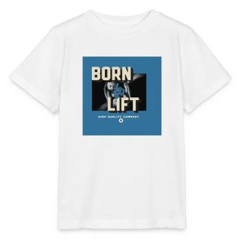 born to lift - Stanley/Stella Kinder T-Shirt MINI CREATOR  - Weiß - Vorne - Maike (125cm)
