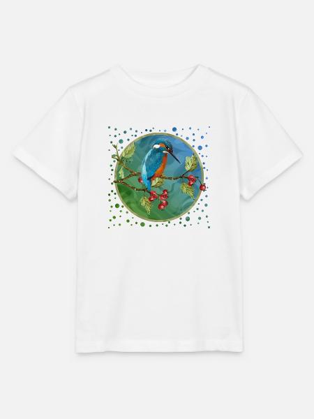 Bunter Vogel - Stanley/Stella Kinder T-Shirt MINI CREATOR  - Weiß
