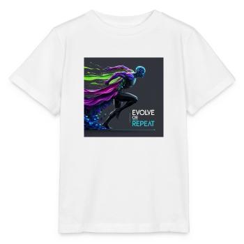 Evolve or Repeat - Stanley/Stella Kinder T-Shirt MINI CREATOR  - Weiß - Vorne - Maike (125cm)